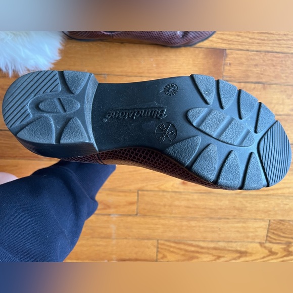 Blundstone Burgundy Heeled Lizard Boot - 8 - Picture 5 of 9